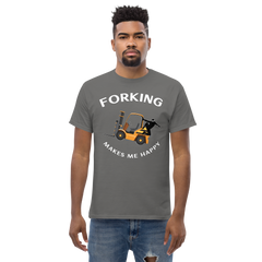 Forklift Ninja Forking Makes Me Happy GW Classic T-Shirt