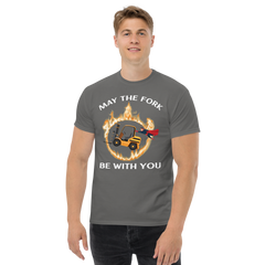 Forklift Superhero in Flames, May the Fork Be with You GW Classic tee