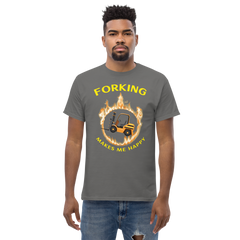 Forklift in Flames, Forking Makes me Happy GY Classic tee