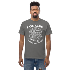 Vintage American Forklift, Forking Makes Me Happy WW Classic tee