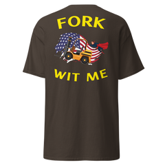 American Forklift Superhero Fork Wit Me GY Classic tee