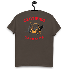 Forklift Ninja Certified Forklift Operator GR Classic tee