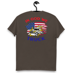 American Trucker in Flames In God WE Truck RWB Classic tee