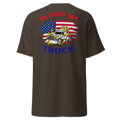 American Trucker in Flames In God WE Truck RWB Classic tee