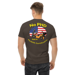 American Forklift Ninja No PHD Just A Forklift Certification GY Classic tee