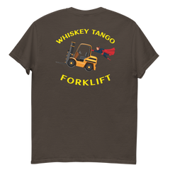 Forklift Superhero Whiskey Tango Forklift GY Classic tee