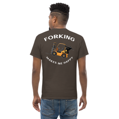 Forklift Ninja Forking Makes Me Happy GW Classic tee