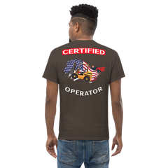 American Forklift Superhero Certified Forklift Operator GW Classic tee