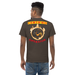 Forklift in Flames, Certified Forklift Operator GR Classic tee