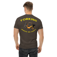 Forklift Ninja Forking Makes Me Happy GY Classic tee