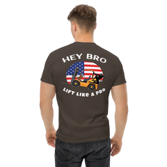 American Forklift Ninja, Hey Bro Lift Like a Pro BGW Classic tee