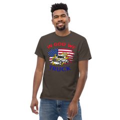 American Trucker in Flames In God We Truck RWB Classic tee