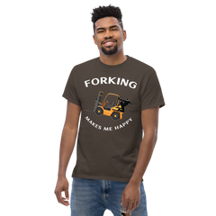 Forklift Ninja Forking Makes Me Happy GW Classic T-Shirt