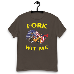 American Forklift Superhero Fork Wit Me GY Classic tee