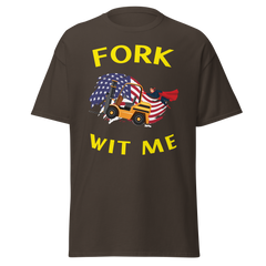 American Forklift Superhero Fork Wit Me GY Classic tee