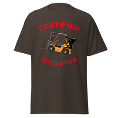 Forklift Ninja Certified Forklift Operator GR Classic tee