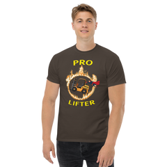 Forklift Superhero in Flames Pro Lifter GY Classic tee