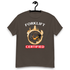 Forklift Ninja in Flames Forklift Certified GW Classic tee