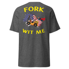 American Forklift Superhero Fork Wit Me GY Classic tee