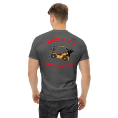 Forklift Ninja Certified Forklift Operator GR Classic tee