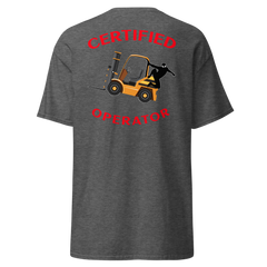 Forklift Ninja Certified Forklift Operator GR Classic tee