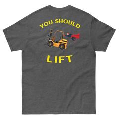 Forklift Superhero You Should Lift GY Classic tee