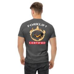 Forklift Ninja in Flames Forklift Certified GW Classic tee