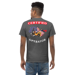 American Forklift Superhero Certified Forklift Operator GW Classic tee