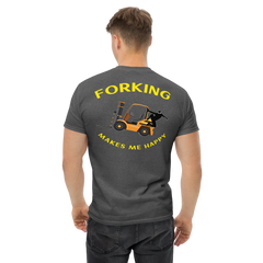 Forklift Ninja Forking Makes Me Happy GY Classic tee