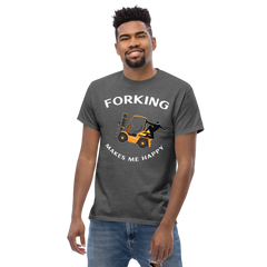 Forklift Ninja Forking Makes Me Happy GW Classic T-Shirt