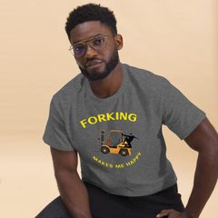 Forklift Ninja, Forking Makes Me Happy GY Classic tee