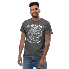 Vintage American Forklift, Forking Makes Me Happy WW Classic tee