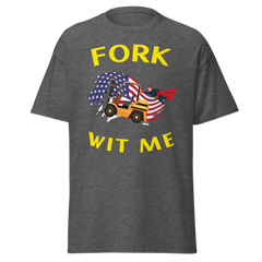 American Forklift Superhero Fork Wit Me GY Classic tee