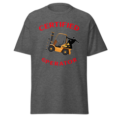 Forklift Ninja Certified Forklift Operator GR Classic tee