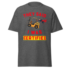 Forklift Superhero Forklift Certified GR Classic tee