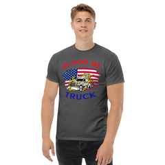 American Trucker in Flames In God We Truck RWB Classic tee