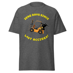 Forklift Ninja Zero Days Since Last Accident GY Classic tee