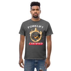 Forklift Ninja in Flames Forklift Certified GW Classic tee