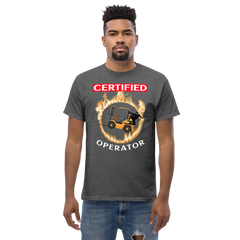 Forklift Ninja in Flames Certified Forklift Operator GW2 Classic tee