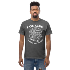 Vintage American Forklift, Forking Makes Me Happy WW Classic tee