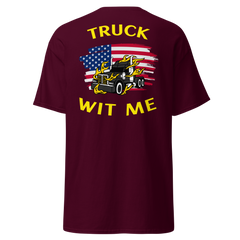 American Trucker Truck Wit Me BlkY Classic tee