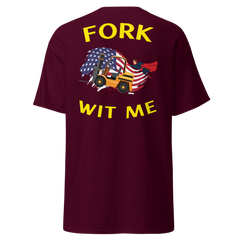 American Forklift Superhero Fork Wit Me GY Classic tee