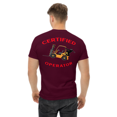 Forklift Ninja Certified Forklift Operator GR Classic tee