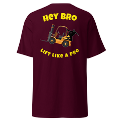 Forklift Ninja Hey Bro Lift Like a Pro GY Classic tee