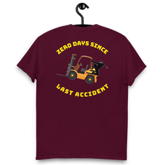 Forklift Ninja Zero Days Since Last Accident GY Classic tee