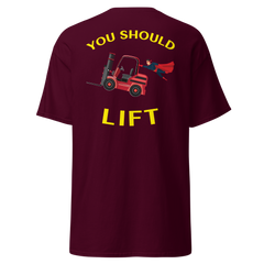 Forklift Superhero You Should Lift RY Classic tee