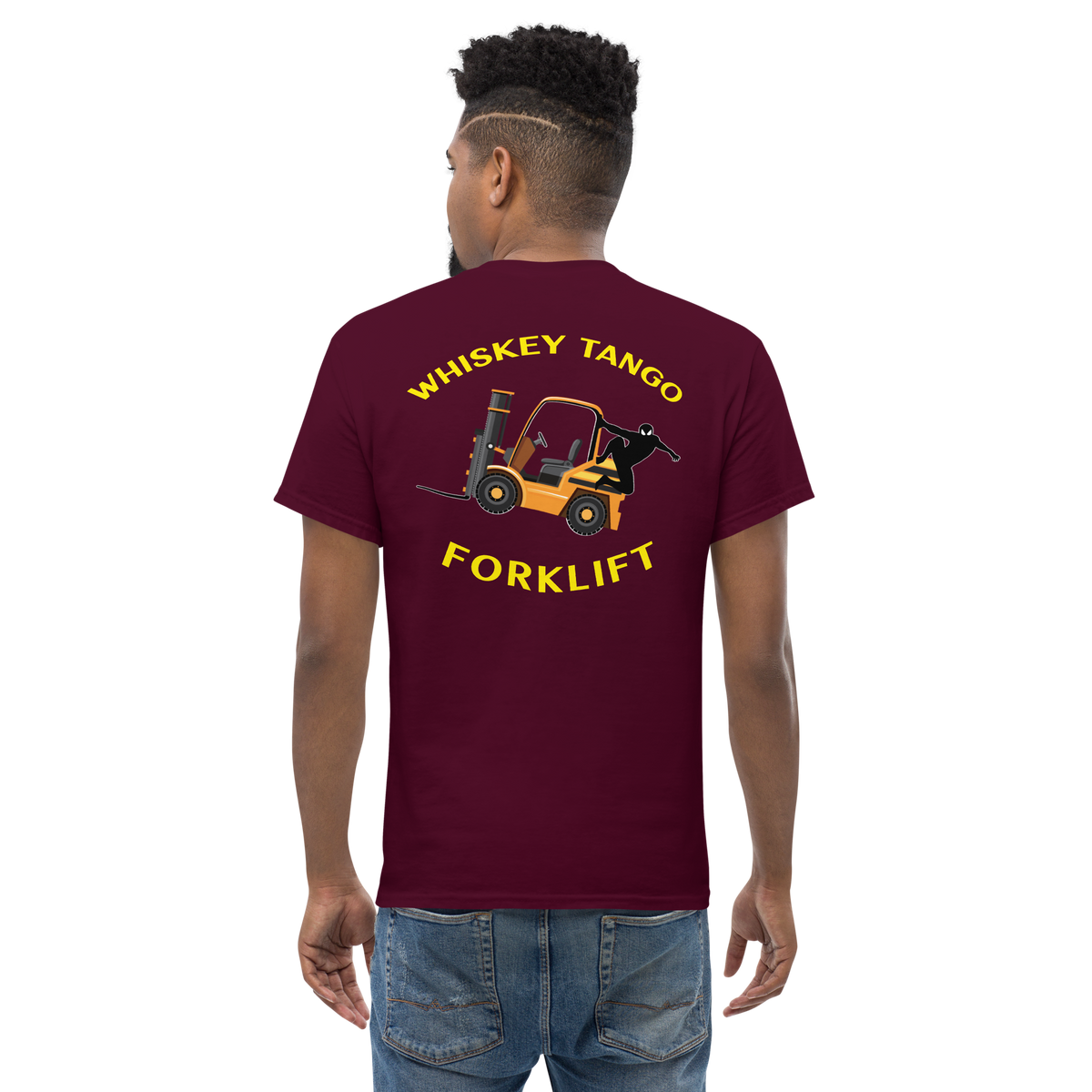 Forklift Ninja Whiskey Tango Forklift GY Classic tee