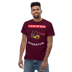 Forklift Superhero Certified Forklift Operator GW Classic tee