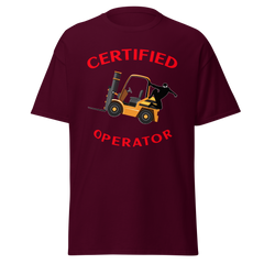 Forklift Ninja Certified Forklift Operator GR Classic tee