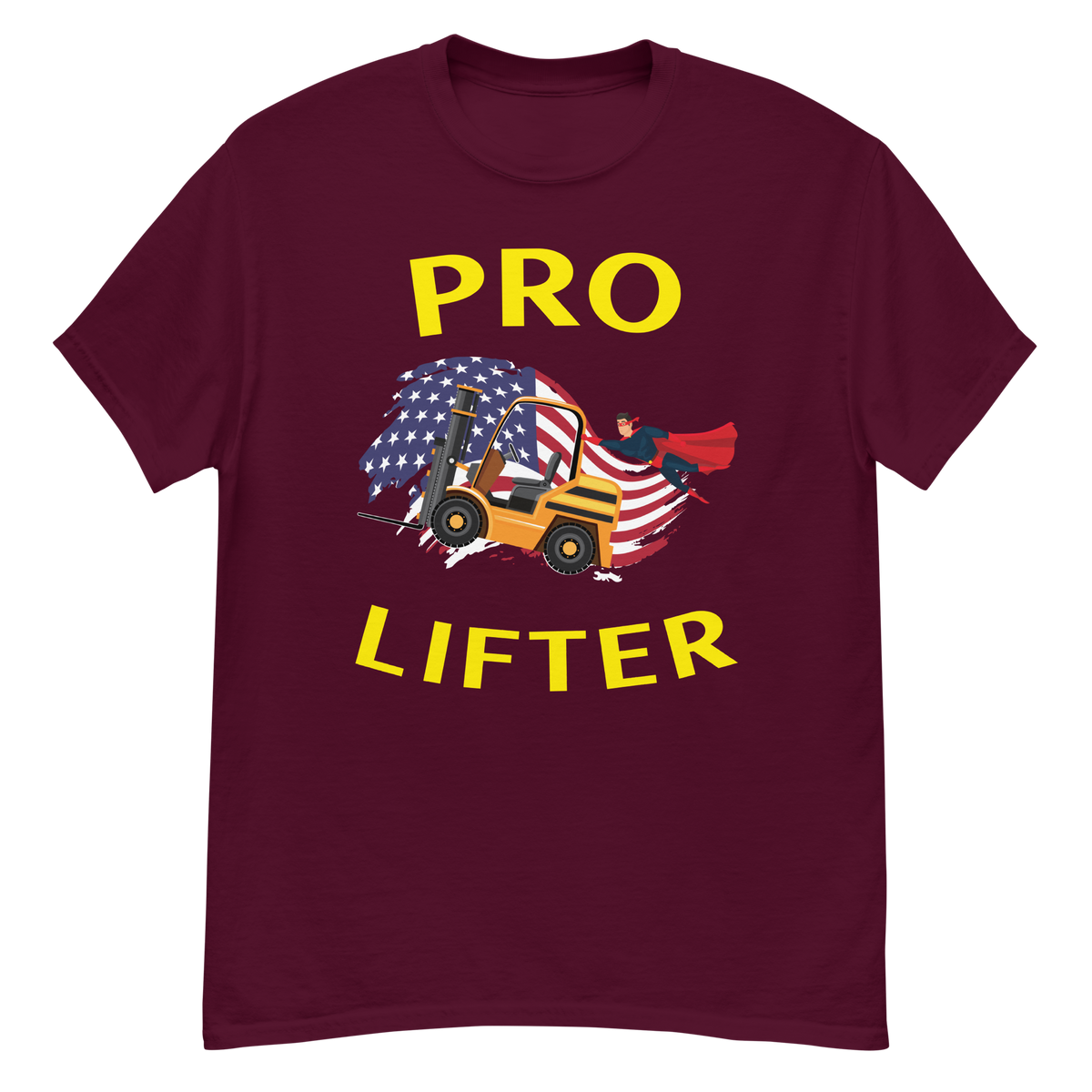 American Forklift Superhero Pro Lifter GY Classic tee